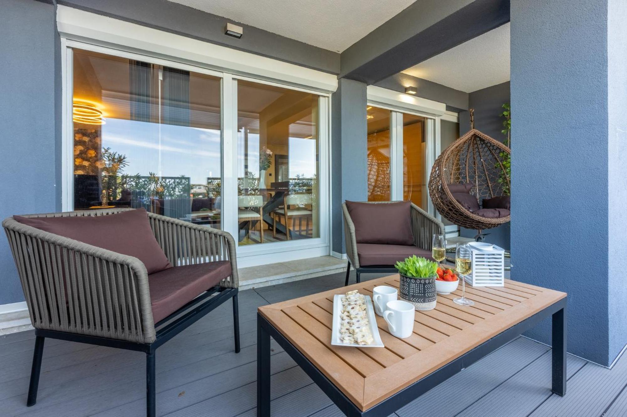 Panoramica Apartment With Whirlpool Crikvenica Eksteriør bilde